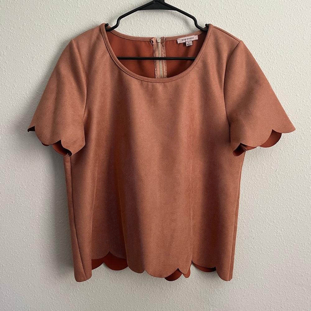 Scalloped Edge Blouse